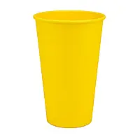 Стакан одношаровий “Yellow” 450мл ЄВРО (50шт.), 24уп./ящ. (кр-90)