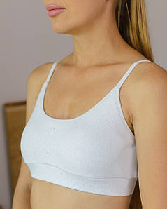 Топ жіночий бавовняний Білий