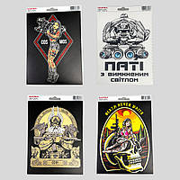 Наклейка на транспорт, наклейка на авто (10х15см, ПВХ) Black series 56, 57, 59, 60