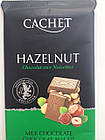 Шоколад CACHET (КАШЕТ) Молочний 32% Какао з Фундуком Лісовий Горіх 300 г Бельгія (опт 5 шт), фото 3