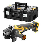 Шліфмашина кутова акумуляторна безщіткова DeWALT DCG406NT, 18 B XR Li-lon, d=125 мм, 9000 об/хв, вага 1.74 кг, валіза, без