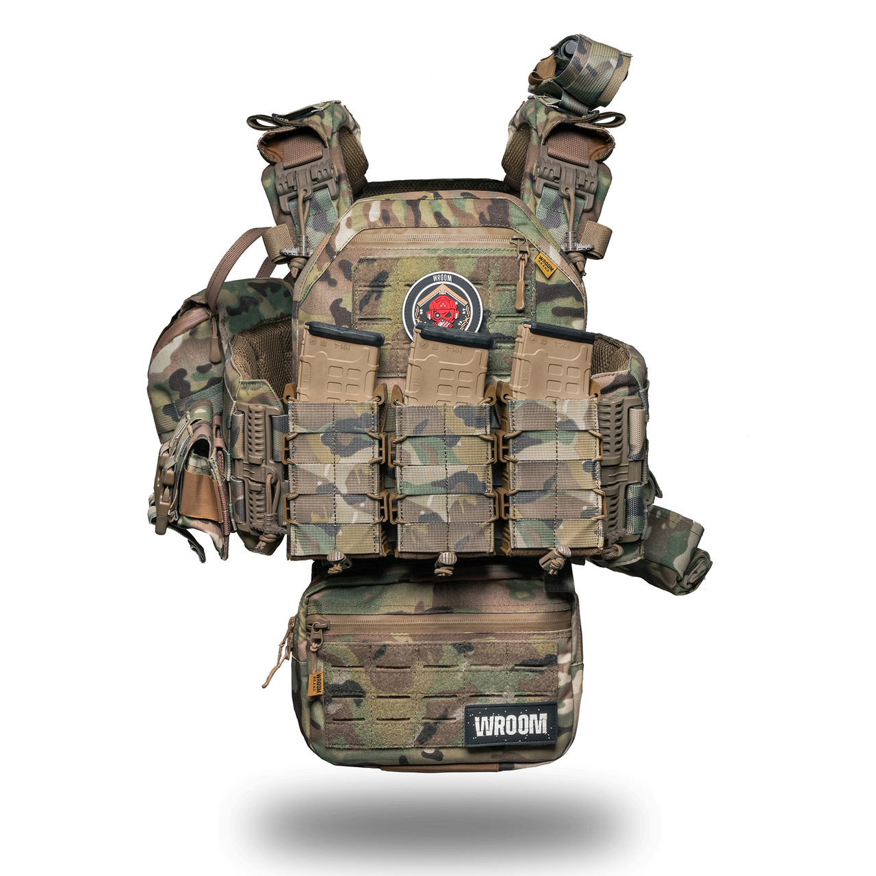 Плитоноска "Neptun" мультикам із системою швидкого скидання MOLLE + 9 підсумків