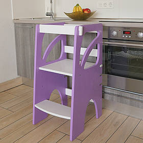 Вежа помічник Монтессорі зростаюча ChildWood - Tower Бузкова+Біла