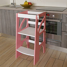 Вежа помічник Монтессорі зростаюча ChildWood - Tower Рожева+Біла