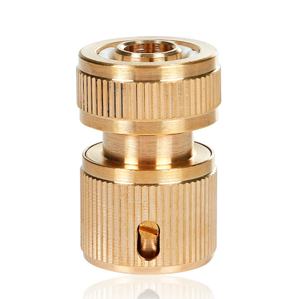 Конектор для шланга 1/2" латунний LOSSO MY-105 перехідник швидкознімний для поливу, фото 1