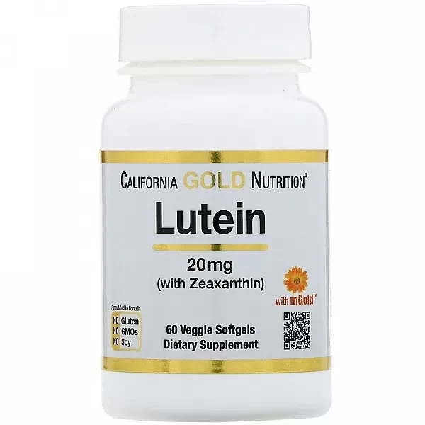 Лютеїн з зеаксантином (Lutein/Zeaxanthin) 20 мг / 1 мг 60 капсул