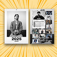 Календар BTS 2025 Jungkook А3 настінний перекидний