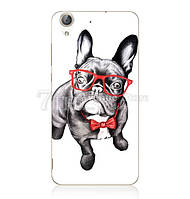 Силіконовий бампер чохол для Huawei Y6ii Y6 II з малюнком Собака в окулярах