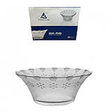 Набір скляних салатників-соусників Helios Simbel під кришталь 12,5 см 6 шт (SK-5B), фото 2