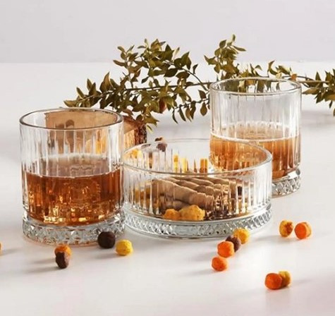 Скляний набір Pasabahce Elysia салатник 510 мл + 2 склянки 355 мл (96817), фото 1