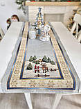Новорічна доріжка на стіл "Різдво в Карпатах" гобелен 37x100 см. Limaso, фото 5