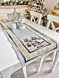 Новорічна доріжка на стіл "Різдво в Карпатах" гобелен 37x100 см. Limaso, фото 6
