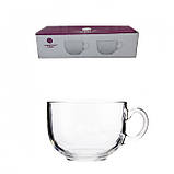 Набір скляних кухлів Helios Класик Мідл для чаю та кави 205 мл 3 шт (P-2-2013), фото 2