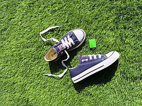 ЗНИЖКА! 31р (20,5 см) Конверси СИНІ кросівки кеди в стилі Converse all star дитячі, фото 3