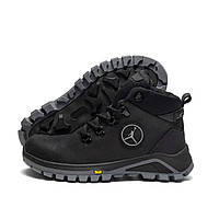 Підліткові зимові черевики Jordan, підліткові шкіряні високі черевики, зимові теплі черевики для хлопчиків