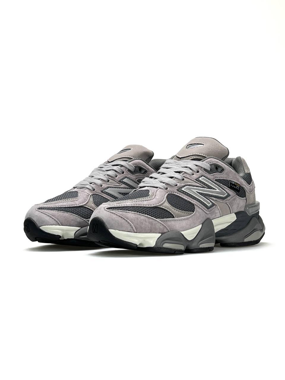 Чоловічі кросівки New Balance 9060 Grey Dark Grey, кеди Нью Беланс замша текстиль водонепроник. Чоловіче взуття