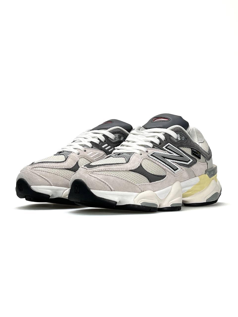 Чоловічі кросівки New Balance 9060 Grey Beige, кеди Нью Беланс замша текстиль водойм. Чоловіче взуття
