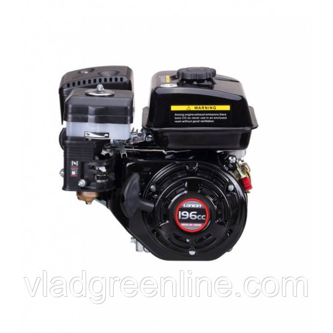 Двигун бензиновий Loncin G200F (6,5 к.с., шпонка 19,05 мм)