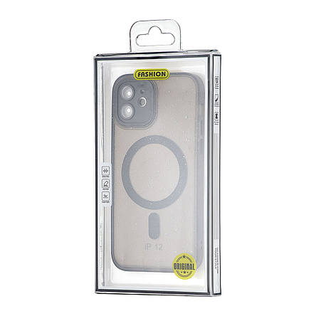 Чохол Splatter with MagSafe Protected Camera iPhone 12 Black, фото 3