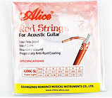 Струни для акустичної гітари Alice A206C SL червоні мідні 11/52, фото 2