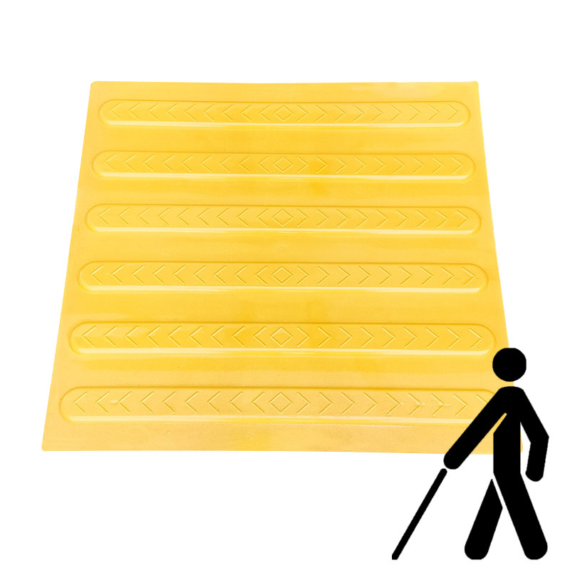 Тактильна плитка поліуретанова "Смуга" 400х400х3