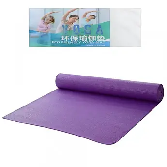 Коврик для фітнесу і йоги PVC 4мм 173х61см Різні кольори