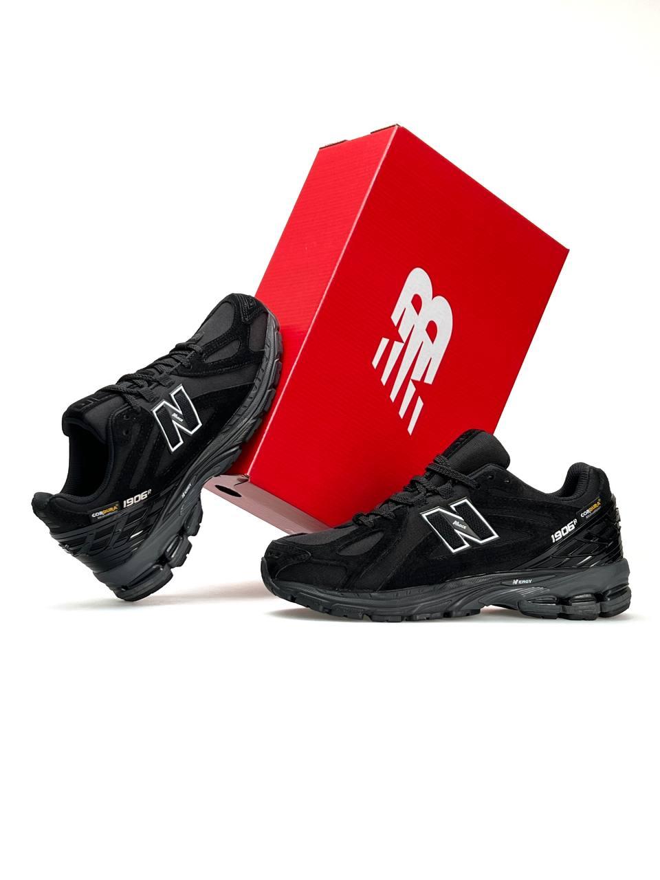 Чоловічі кросівки New Balance 1906R Black, кеди Нью Беланс замша текстиль водонепрон. чорні. Чоловіче взуття