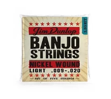 Струни для банджо DUNLOP DJN0920 BANJO NICKEL LIGHT