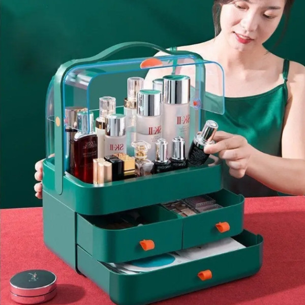 Організатор для косметики Cosmetic storage box Зелений, фото 1