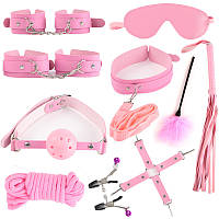 Розовый БДМС набор для секс игр ORIG 158