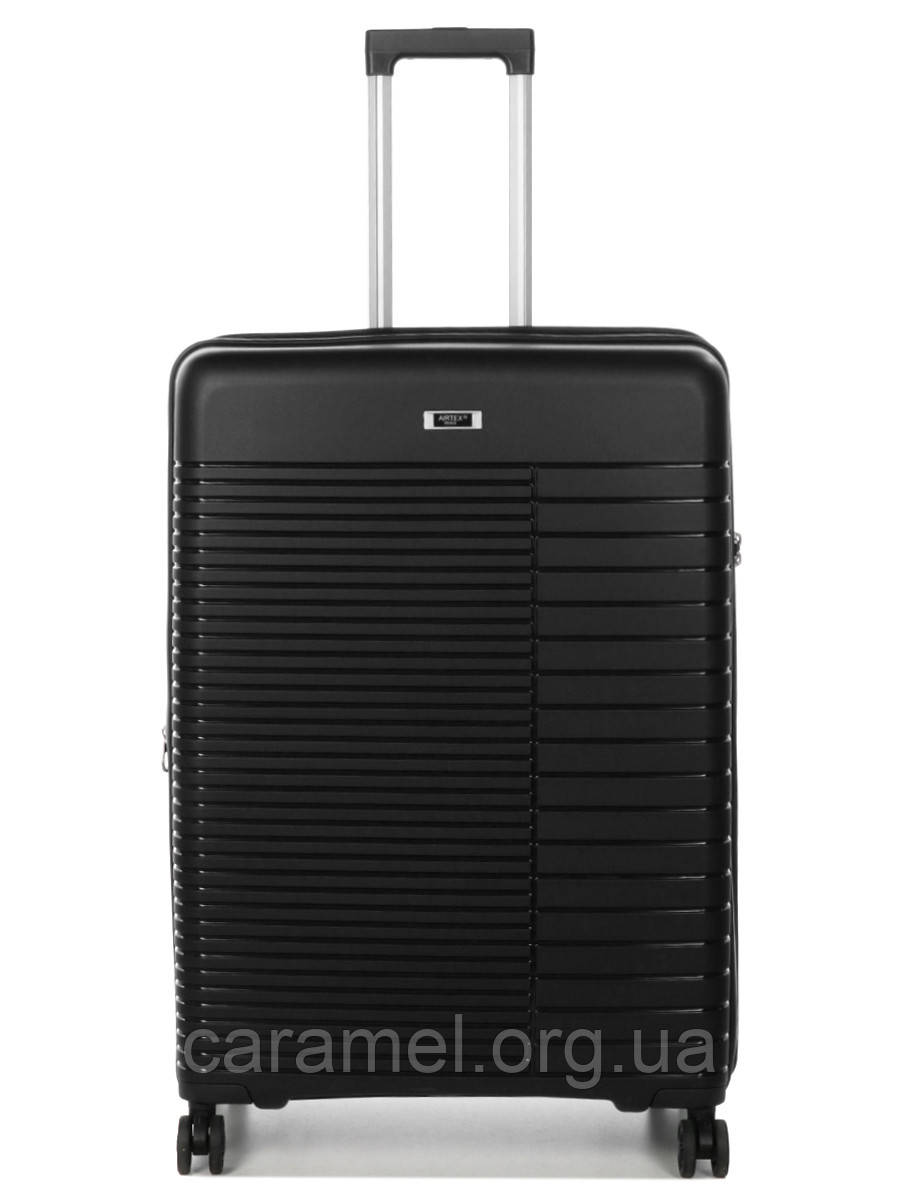Валіза велика L поліпропілен чорна 74x51x30+5см/110л/4.6кг/Airtex 642