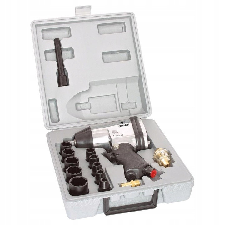 Пневматичний ударний гайковерт TOPEX 310N*m гайковерт для гаража пневматичний