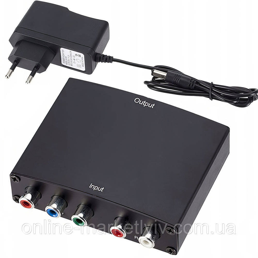 Конвертер HDMI-3RCA / Перехідник hdmi тюльпан / Адаптер перехідник тюльпан / Аудіо відео перехідник