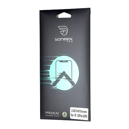 Захисне скло Soneex Pro Antistatic iPhone 15 Pro Black, фото 3