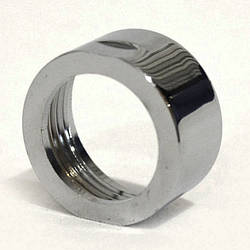 Гайка кріплення плоского виливу гусака до корпусу змішувача Ango хром латунь