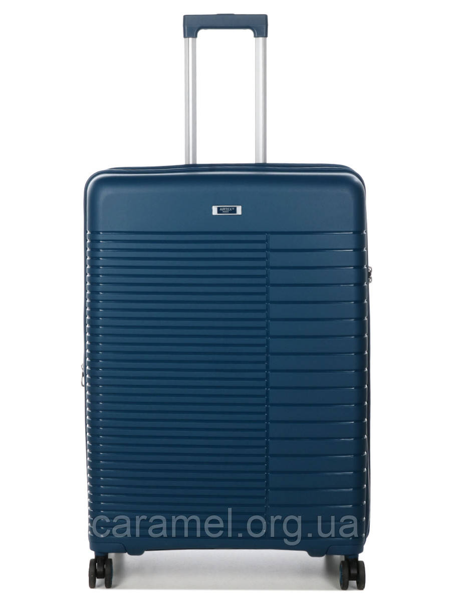 Валіза велика L поліпропілен синя 74x51x30(+5)см/110л/4.6кг/Airtex 642, фото 1