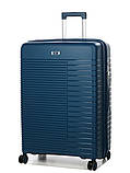 Валіза велика L поліпропілен синя 74x51x30(+5)см/110л/4.6кг/Airtex 642, фото 2