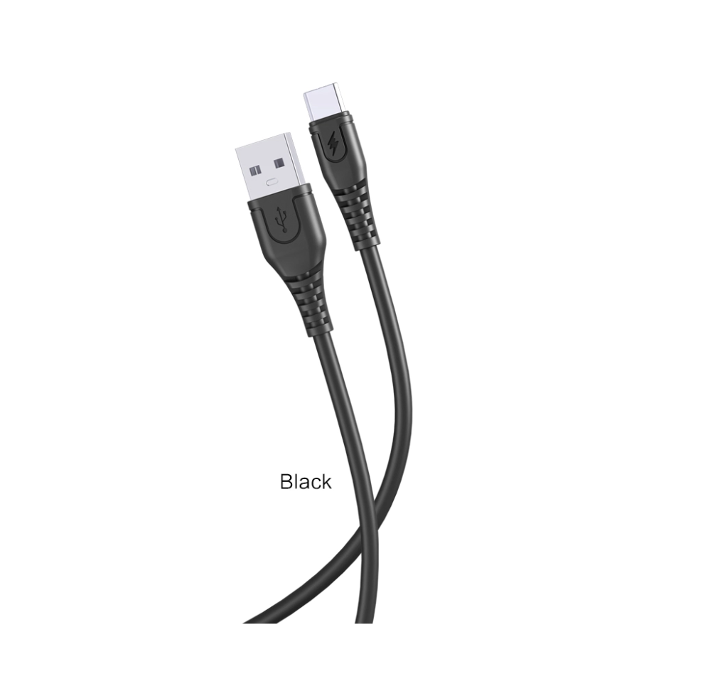 Кабель Lightning Jokade JA010 — чорний, для швидкого заряджання