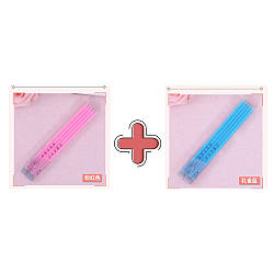 Свічки для торта 1+1 колір рожевий + блакитний