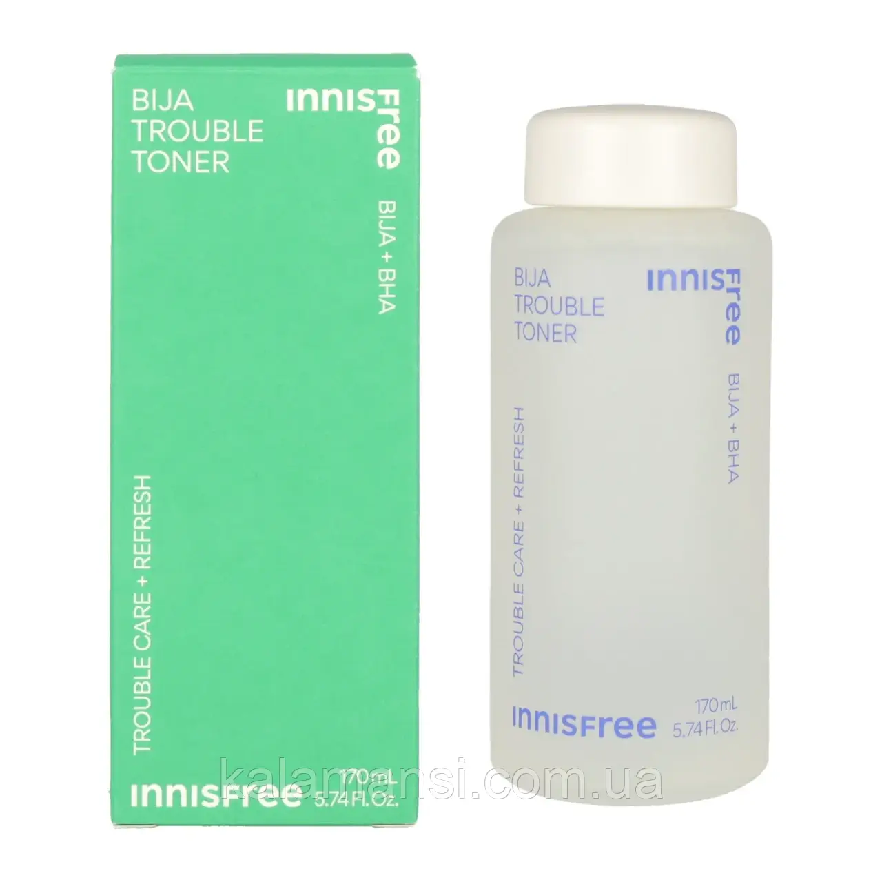 Тонер для чутливої проблемної шкіри на основі насіння Торреї Innisfree Bija Trouble Toner 170мл