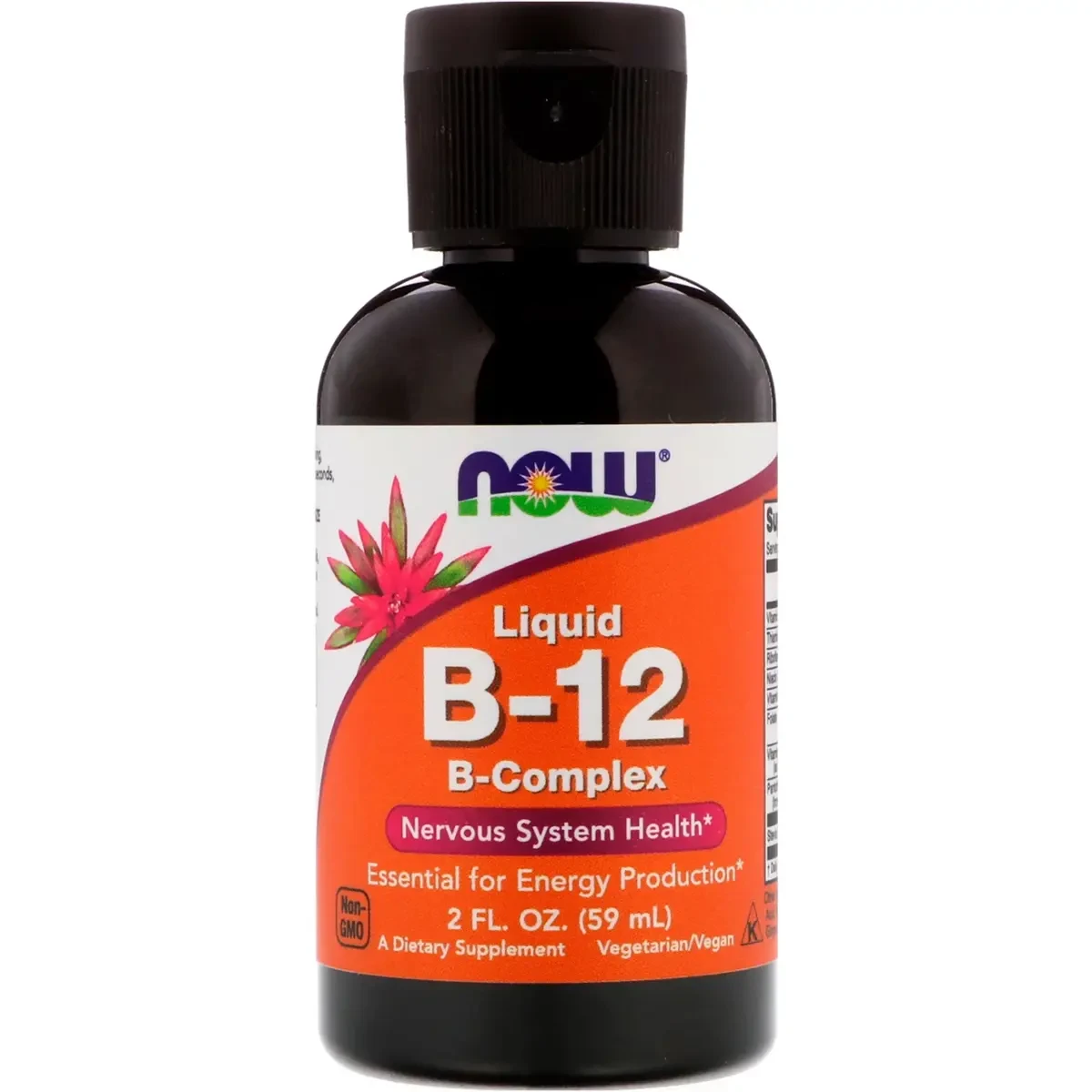 Вітамін B-12 Now Foods Liquid B-12 59 мл