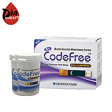 Тест-смужки SD CodeFree 50 шт. у 2 флаконі по 25 шт. в пакованні