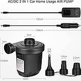 Насос для матраців, басейнів і човнів. Компресор для кемпінгу дво спрямований "накачати та здути" SUNUKI CZ-, фото 10