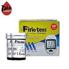 Тест-смужки Finetest Premium 50 шт. у 2 флаконах по 25 шт. у пакованні