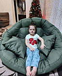 Безкаркасні крісла матрац 2 в 1 оустер, Кріслотрансформер, Безкаркасні меблі вдома, Крісло футон, фото 4