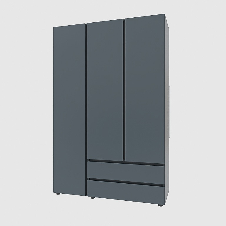 Шафа тридверна Еверест ШЛ-3 Лайт Графіт (DTM-4913), фото 1