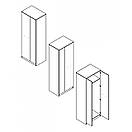 Шафа пенал для одягу Гербор Офіс Нью SZF2D Антрацит + Дуб сонома (GRB-1441), фото 2