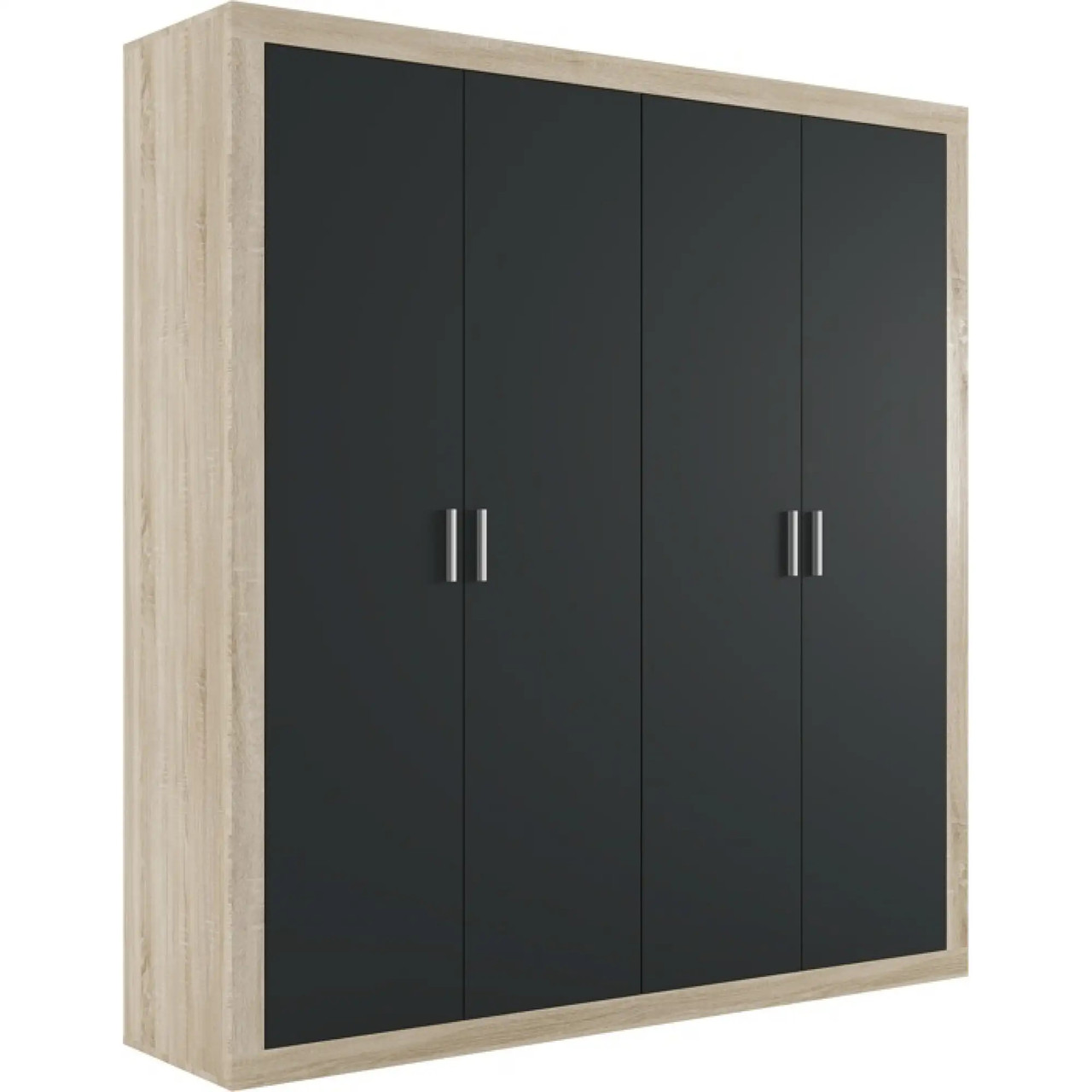 Шафа розпашна для одягу Гербор Сара SZF4D Дуб сонома + Антрацит (GRB-1448), фото 1