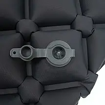 Надувний килимок Tramp UTRI-028 Dark Grey | Легкий та компактний літній туристичний каремат анатомічної форми, фото 4