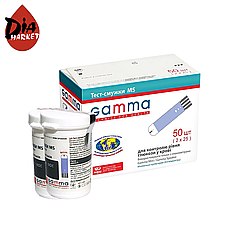 Тест-смужки Гамма MS (Gamma MS) 50 шт. у 2 флаконах по 25 шт. в упаковці